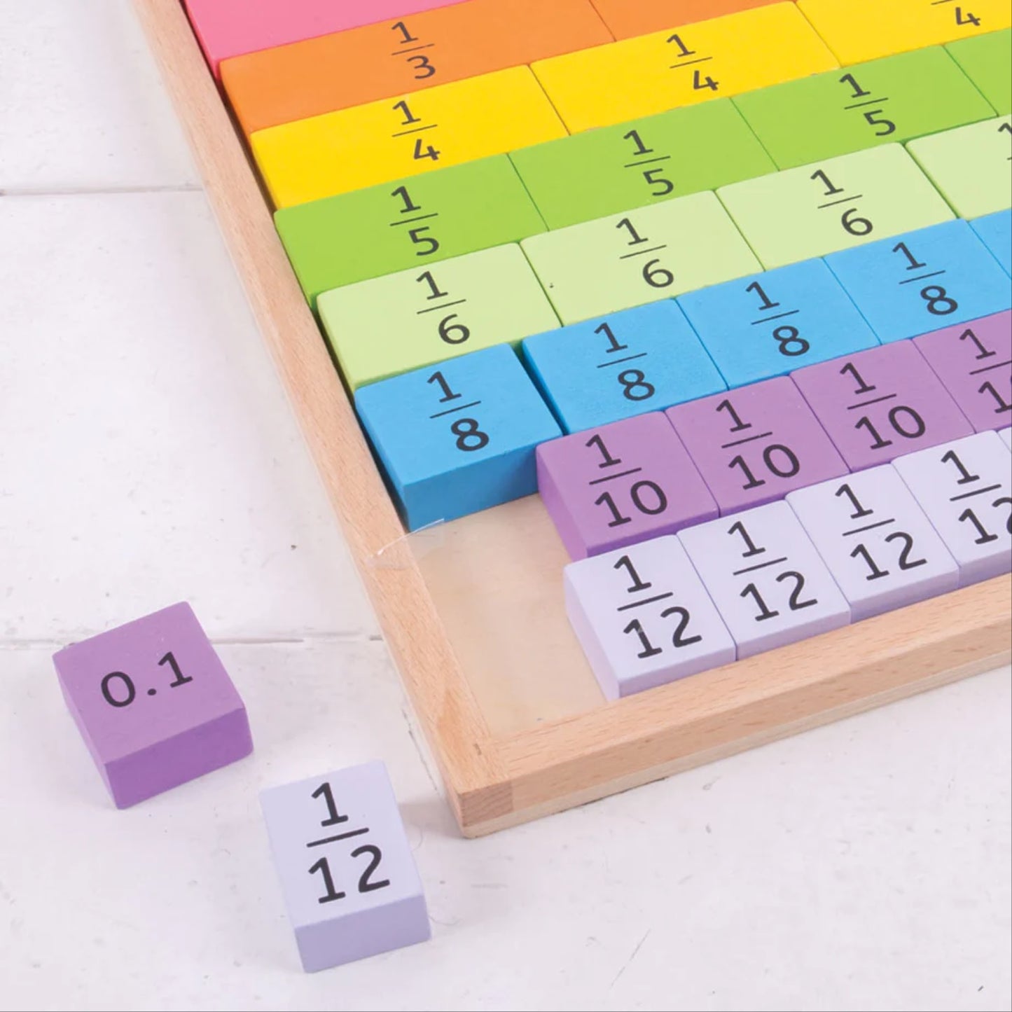 Bigjigs Fractions Tray