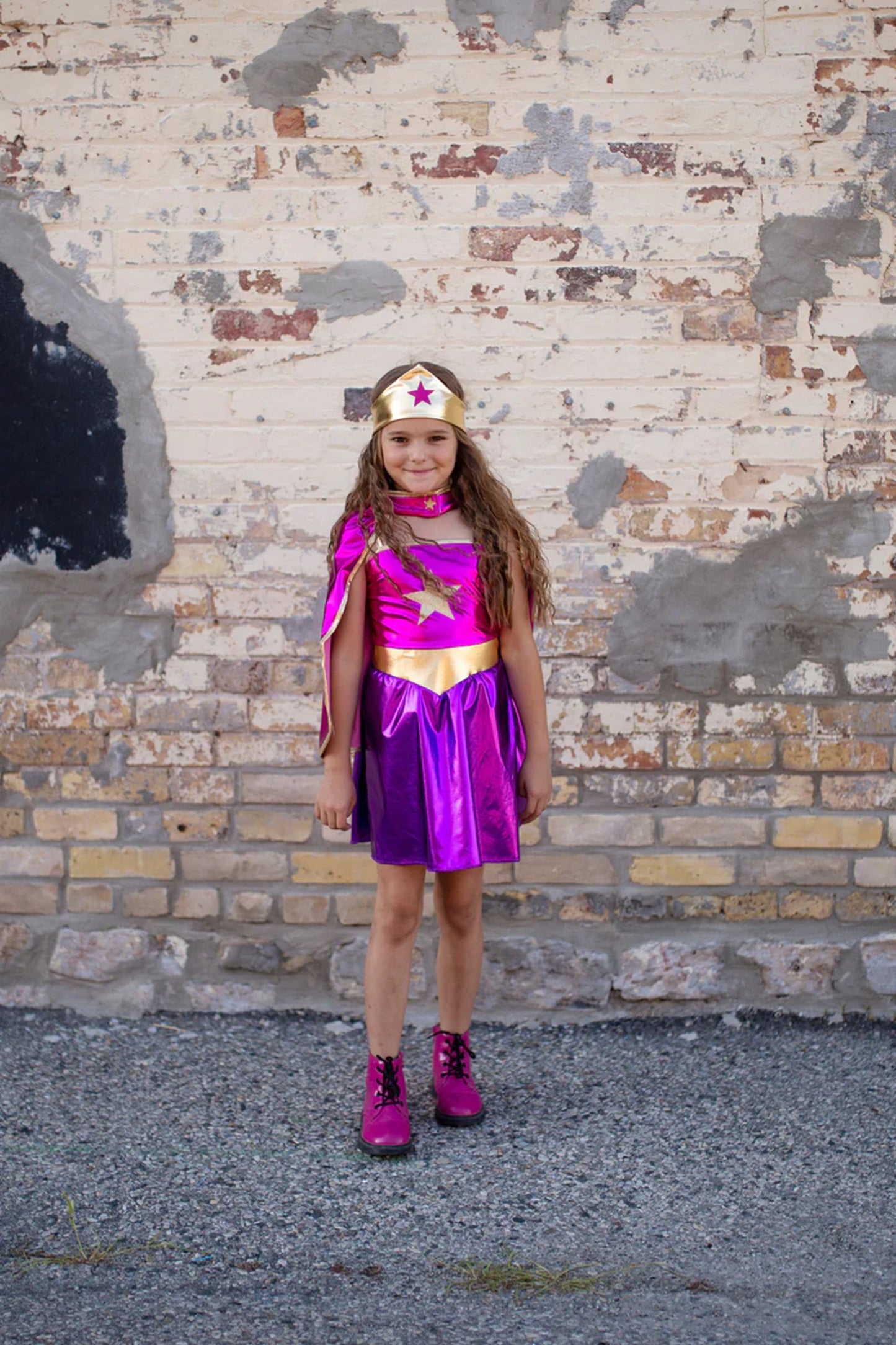 Great Pretenders Superhero Star Dress with Cape & Headpiece