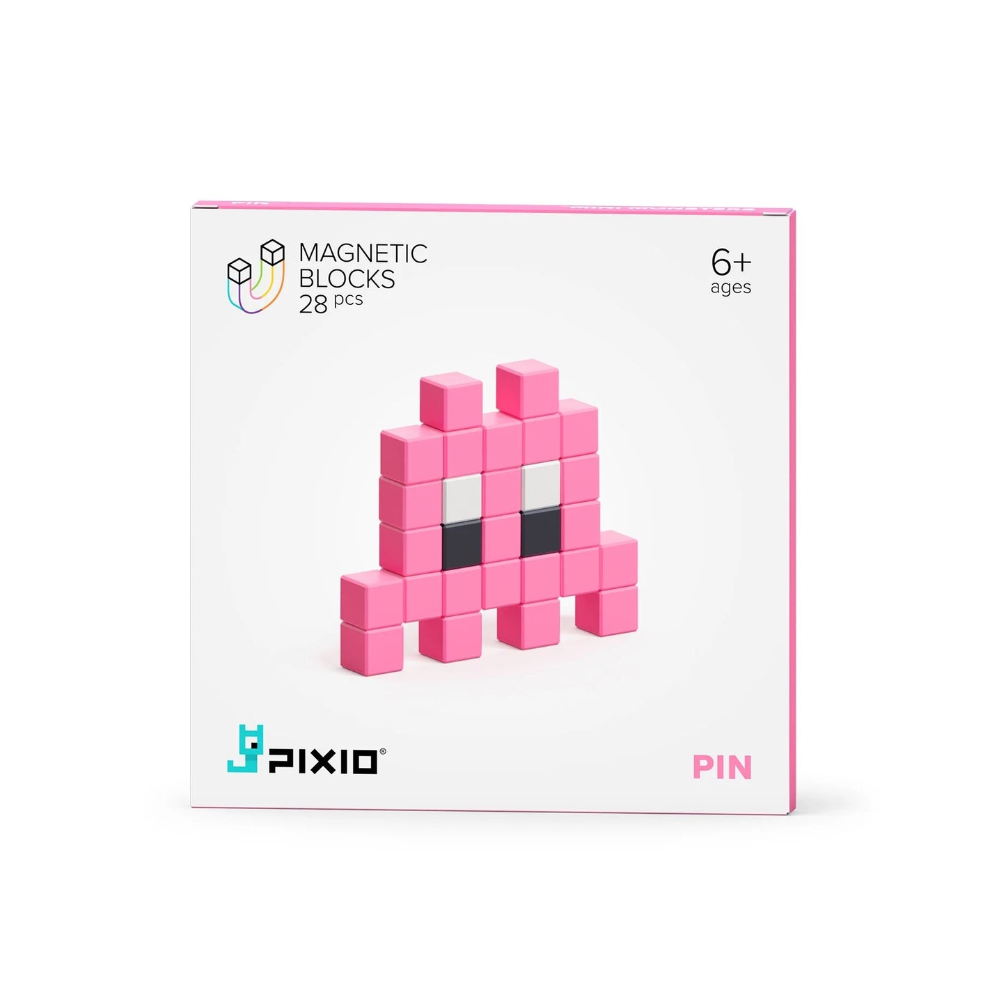 PIXIO Mini Monster Pin 28 Magnetic Blocks in 3 Colors