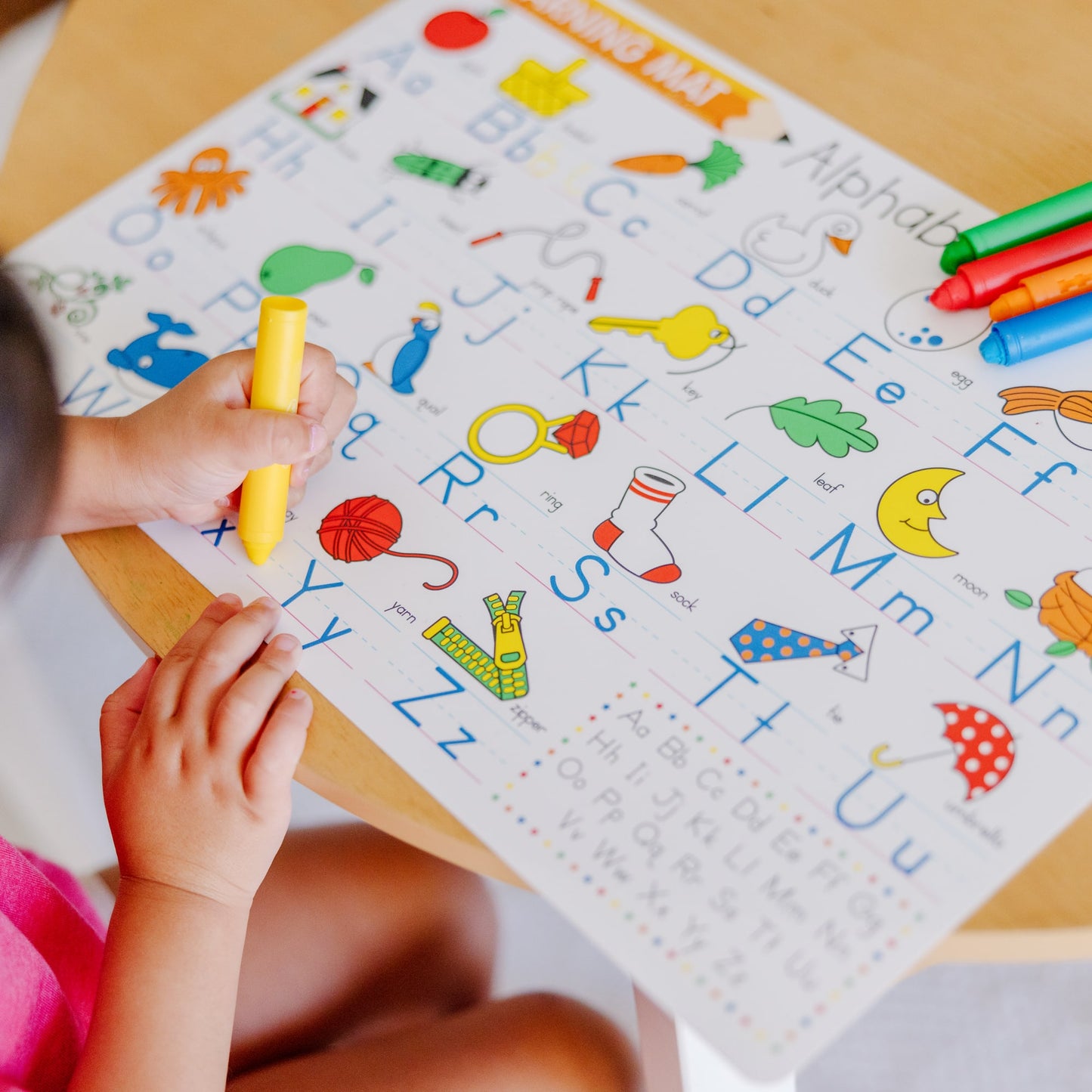 Melissa & Doug Learning Mat Crayons