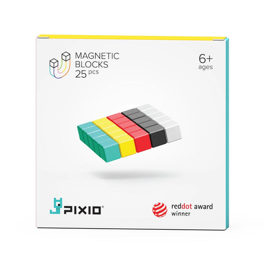 Pixio 25 Magnetic Blocks in 5 Colors