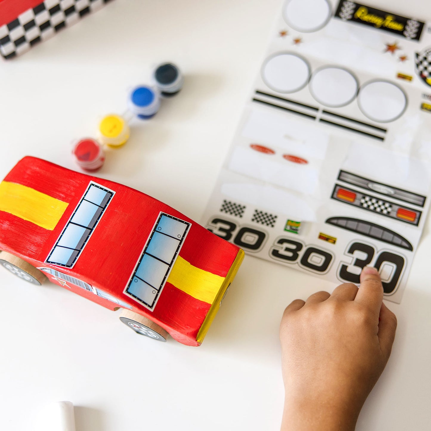 Melissa & Doug Decorate-Your-Own Wooden Race Car