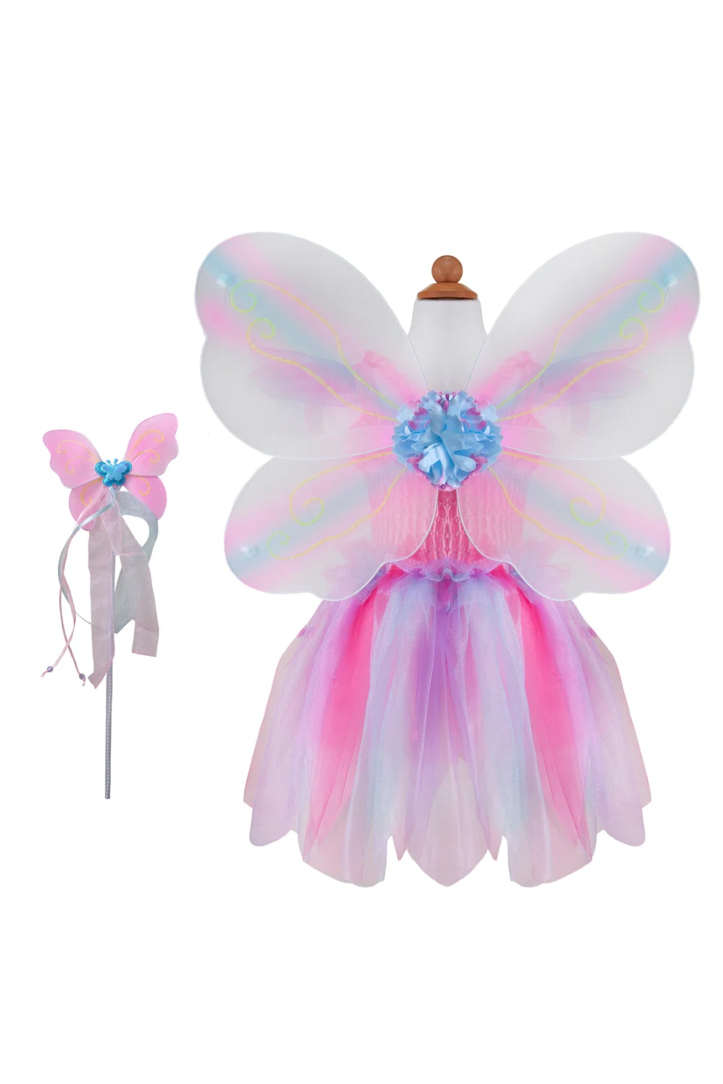 Great Pretenders Butterfly Dress w/ Wings & Wand Pink