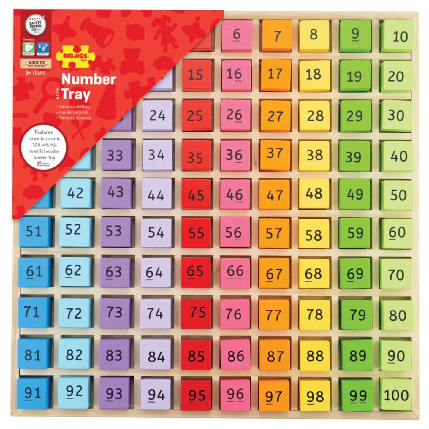 Bigjigs Number Tray