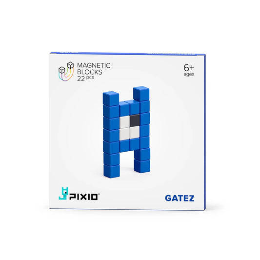 PIXIO Mini Monster Gatez 22 Magnetic Blocks in 3 Colors