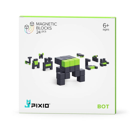 Pixio Bot 24 Magnetic Blocks in 2 Colors