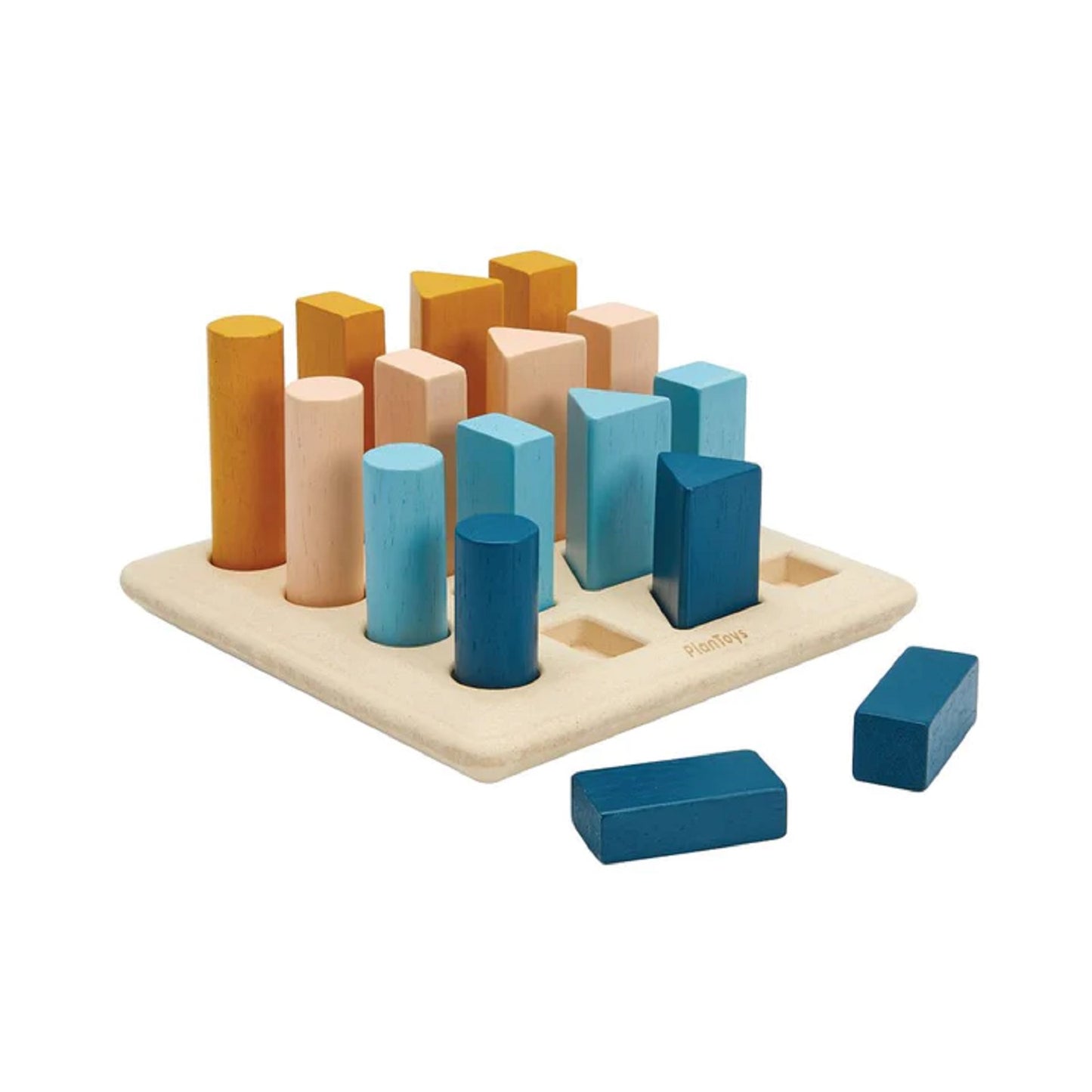 PlanToys Geometric Peg Board - Orchard