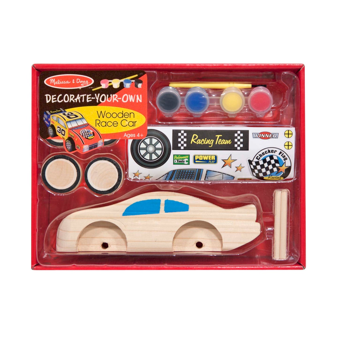 Melissa & Doug Decorate-Your-Own Wooden Race Car