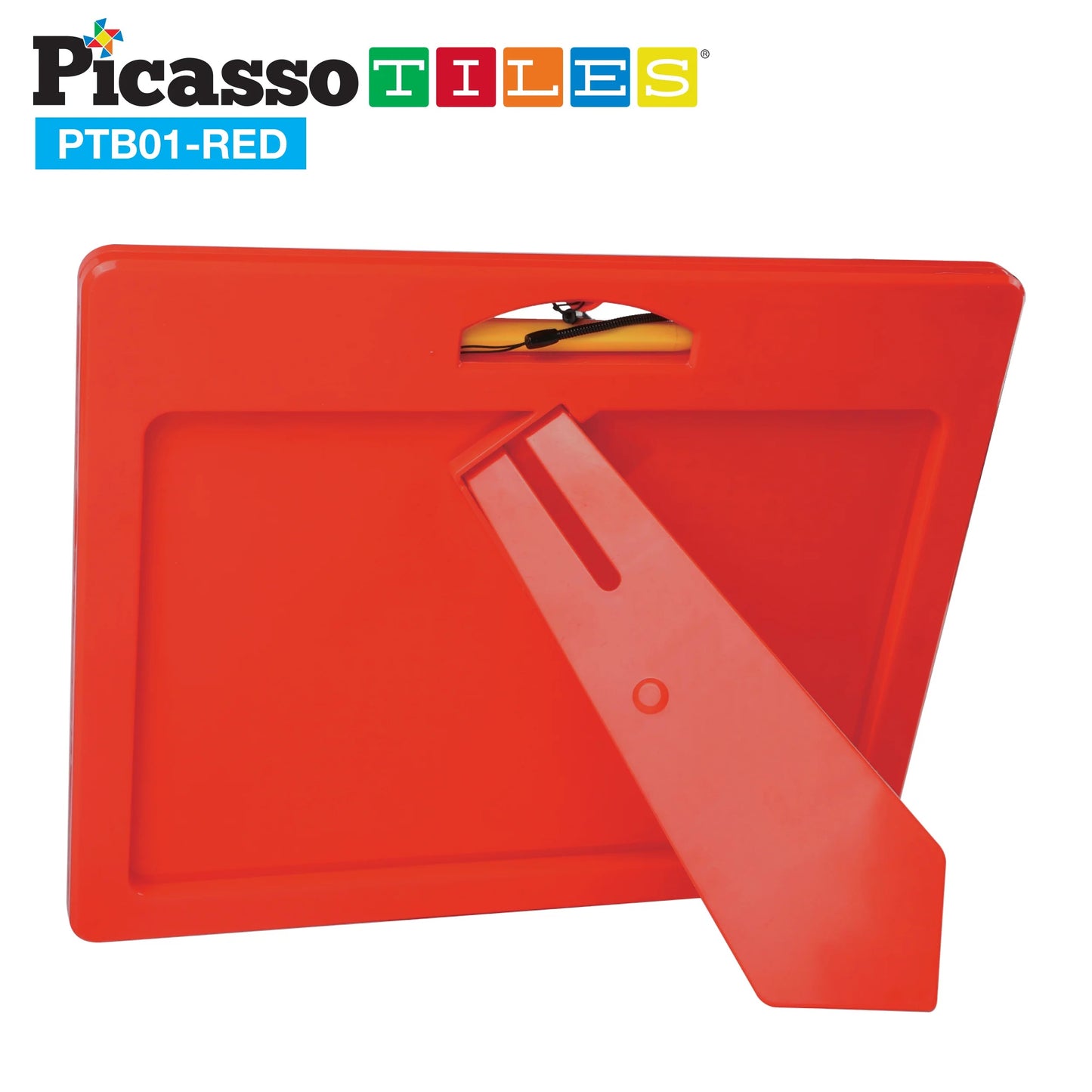 PicassoTiles Magnetic Drawing Board Red